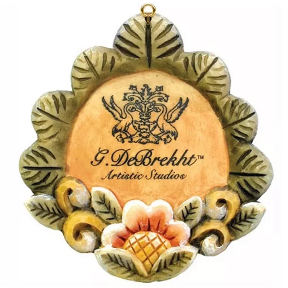 G.DEBREKHT Hand Painted Debrekht Flower Ornament Brand New